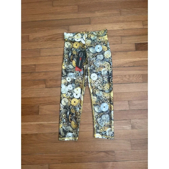Zara Terez Women's Performance Leggings Zara Time Print Yoga Stretch Size S - Picture 1 of 6